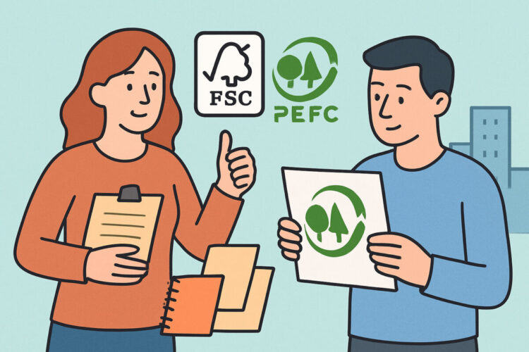 FSC- ja PEFC-merkintä paperissa – mitä ne takaavat